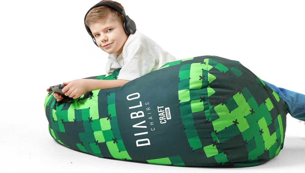 Detský taburet, zelený: Diablo Chairs Craft Edition