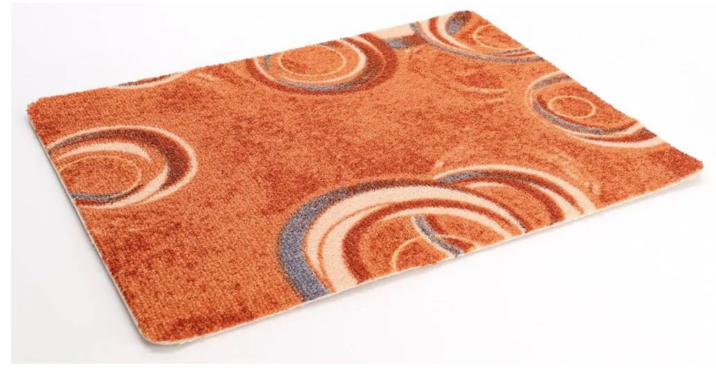 ITC, Koberec metráž Drops 64, na mieru, šíře 4m,5m, oranžová, filc, chodba / predsieň