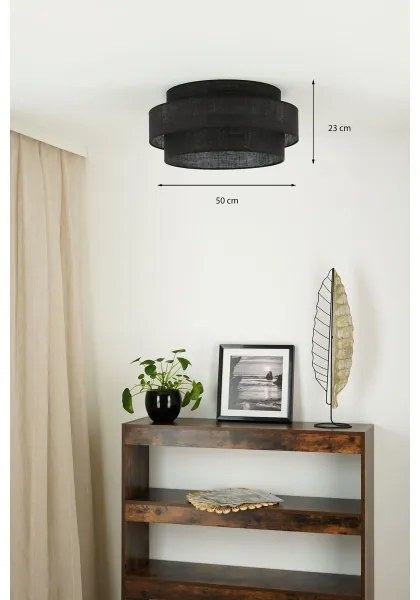 Brilagi - Stropné svietidlo SPACE YUTE LED/12W/230V pr. 50 cm čierna