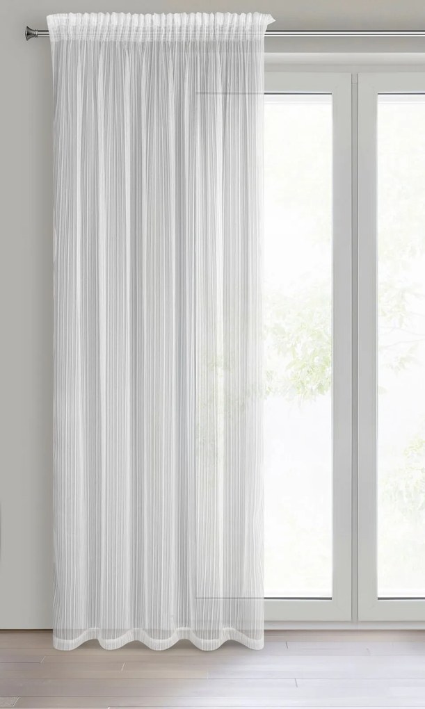 ZÁCLONA NA PÁSKE NOELIA 140X270 CM BIELA