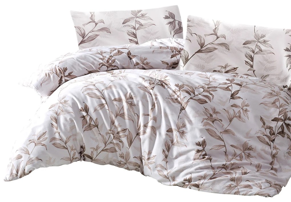 SATÉNOVÉ POSTEĽNÉ OBLIEČKY LUXURY PUHA2 220X200 CM, 2 KS 70X80 CM VZOROVANÉ
