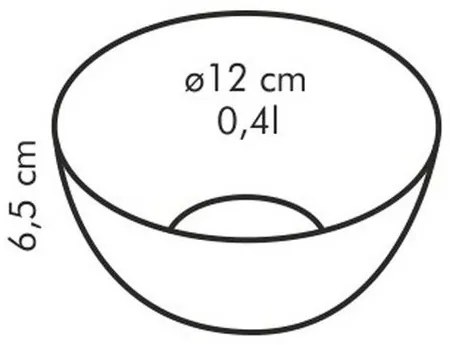 TESCOMA sklenená misa GIRO o 12 cm , 12 cm