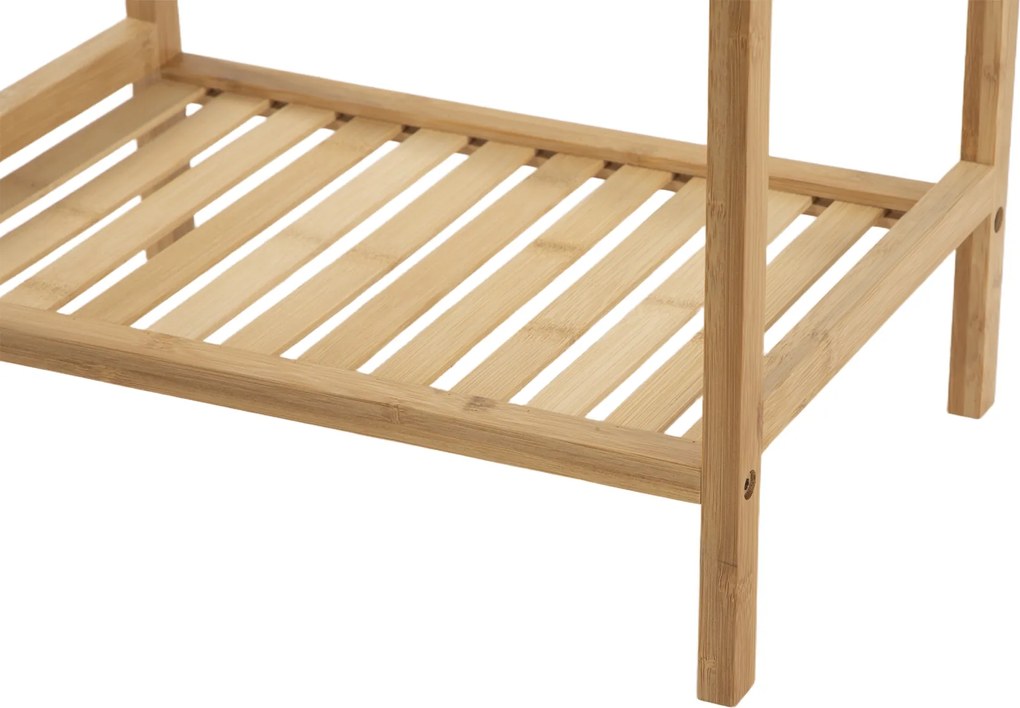 Noela Bambusový regál dvojúrovňový so 7 policami LADRA