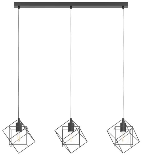Eglo 43361 - Luster na lanku STRAITON 3xE27/60W/230V