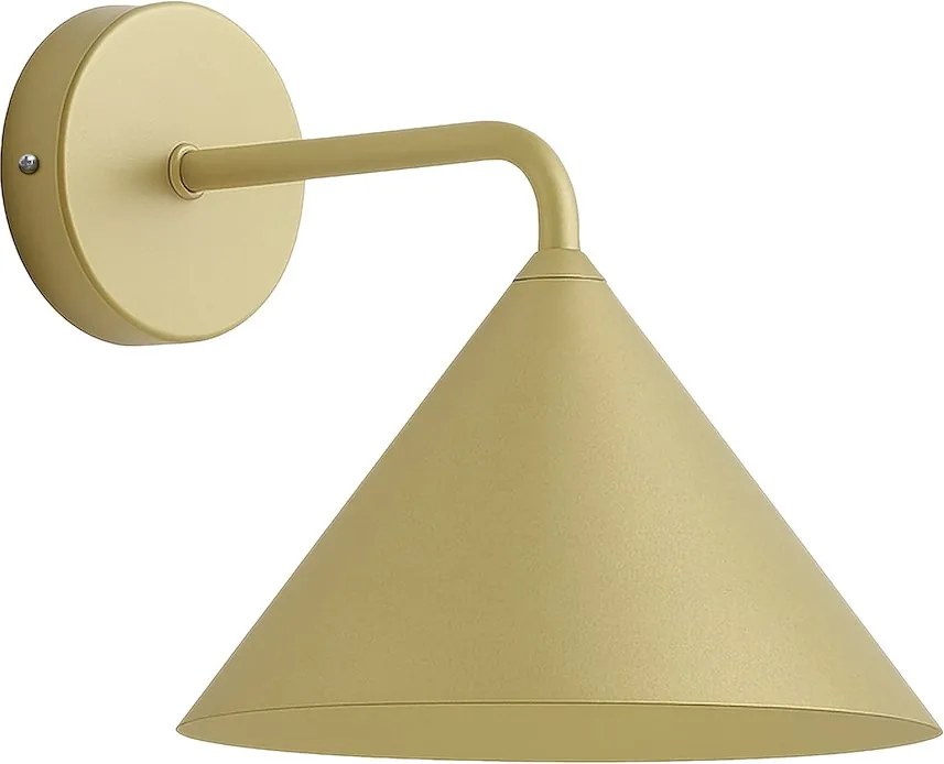 Nástenné svietidlo Capital, 1x zlaté kovové tienidlo, (fi 21cm), g