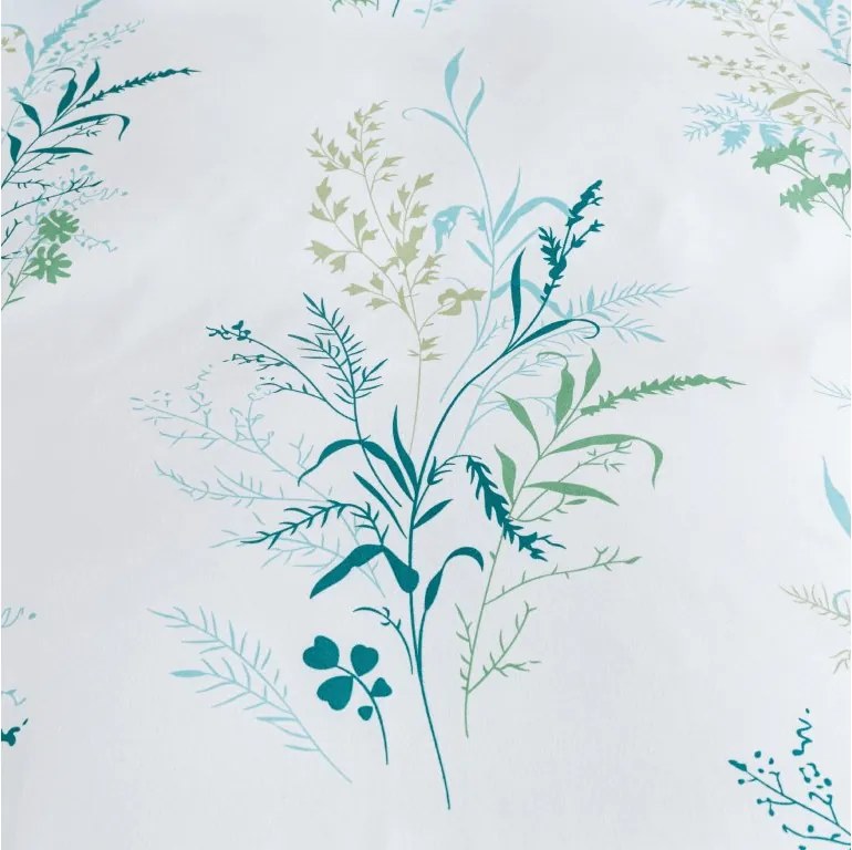 Flanelové obliečky z mikrovlákna VERDELLE bielo-zelené Rozmer obliečky: 70 x 90 cm | 140 x 220 cm