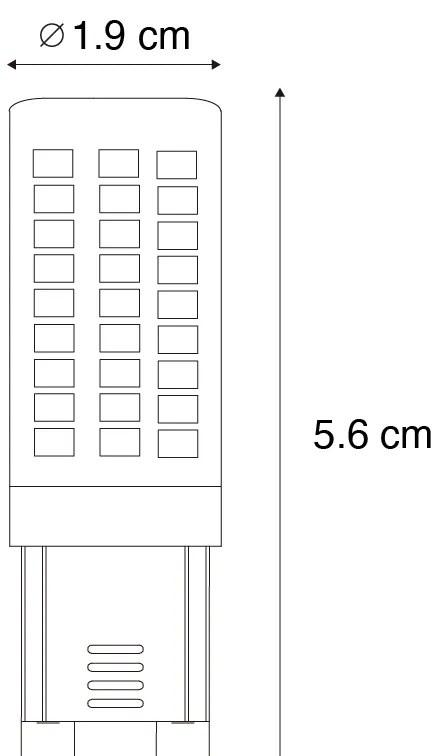 Sada 5 G9 3-stupňových stmievateľných LED žiaroviek opálových 4,5W 500 lm 2700K