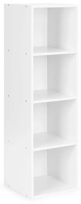 Drevená rohová knižnica v modernom štýle