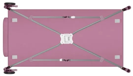 Lionelo - Cestovná postieľka STEFI PLUS Ružová magnólia