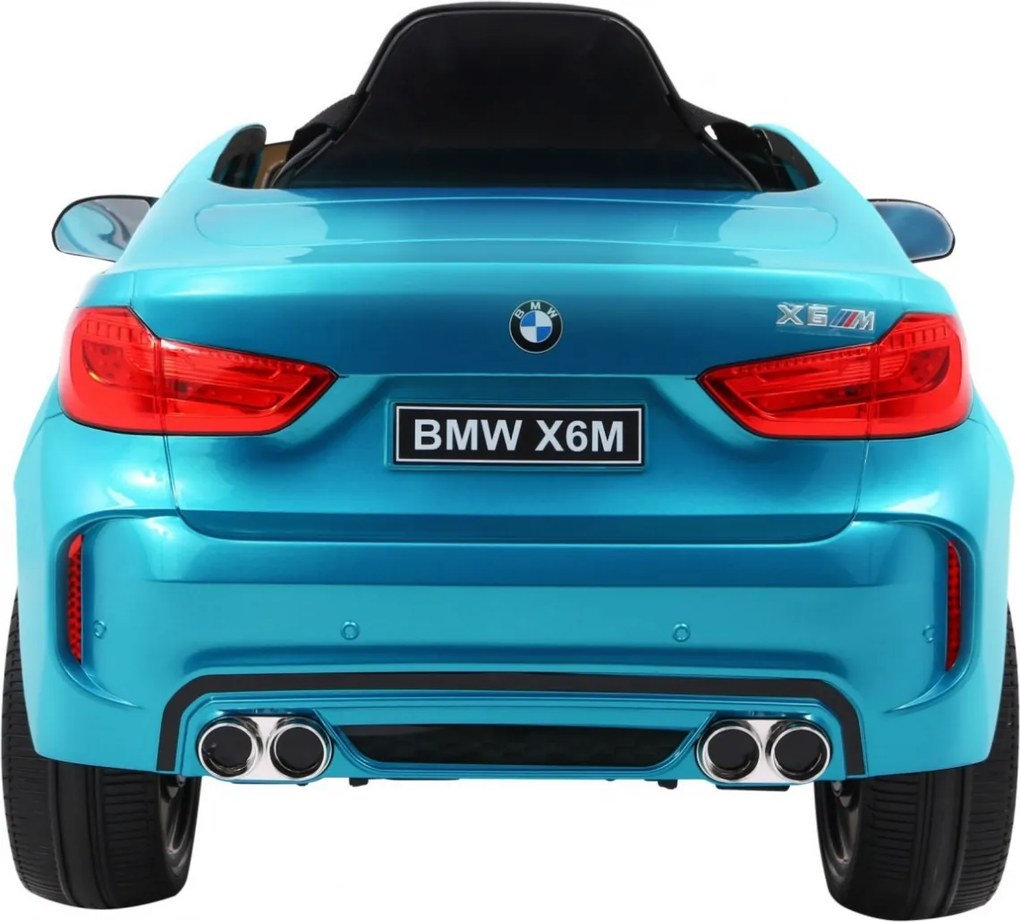 Ramiz Detské elektrické autíčko BMW X6M lakované - modré SUV + diaľkové ovládanie