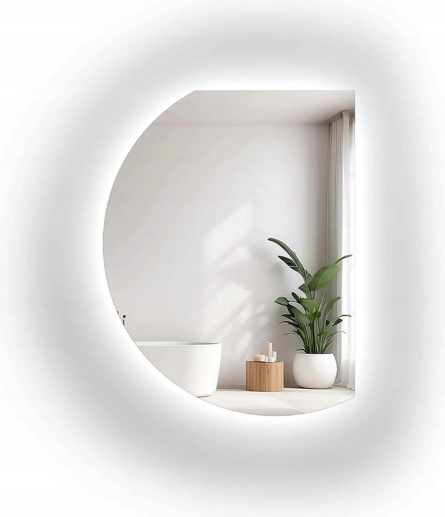 Zrkadlo nepravidelného tvaru Dolly s Led podsvietením 152X200