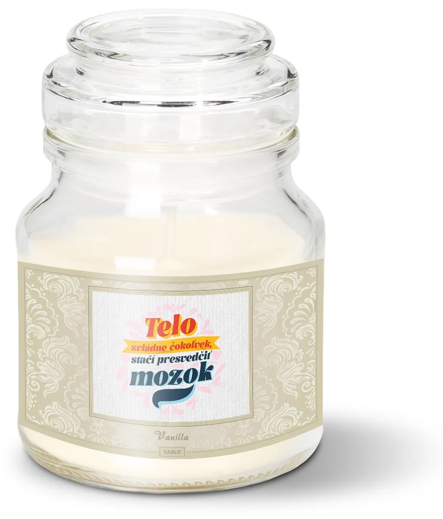 Sablio Sviečka Telo zvládne čokoľvek, stačí presvedčiť mozog - 120 g