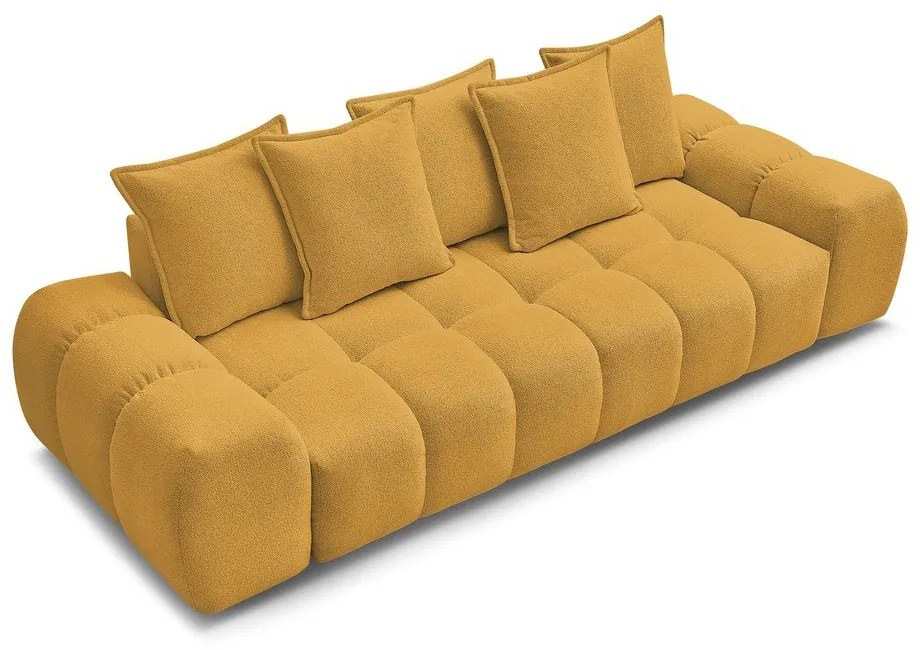 Ženilková pohovka v horčicovej farbe 278 cm Everest – Bobochic Paris