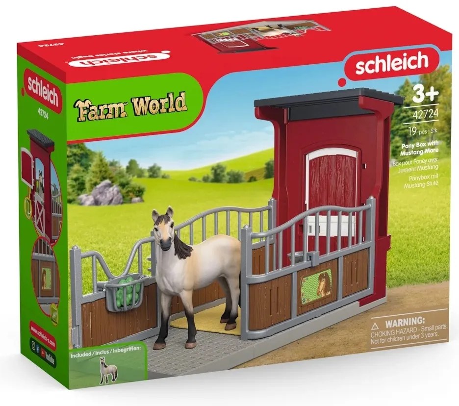 Schleich 42724 Pony box s kobylou mustanga