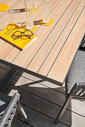 Hliníkový jedálenský stôl EMPERIA 220/340x110 cm (poškodený)