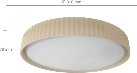 Brilagi - LED stropné svietidlo LUCIA LED/24W/230V pr. 31 cm béžové