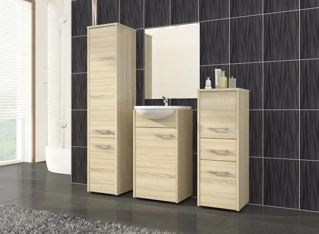 Kúpeľňová skrinka FIN 2D dub sonoma