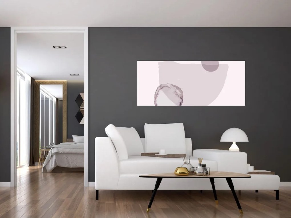 Obraz - Fialový minimalizmus N⁰2 (120x50 cm)