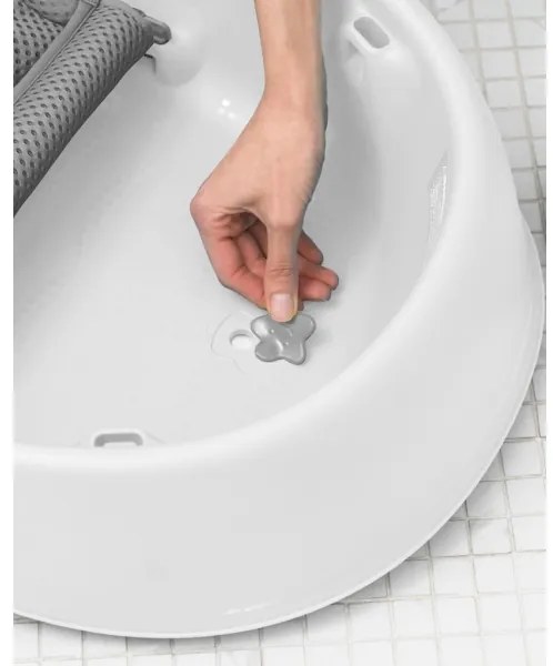 Skip Hop - Detská vanička s ergonomickou podložkou MOBY 3 biela
