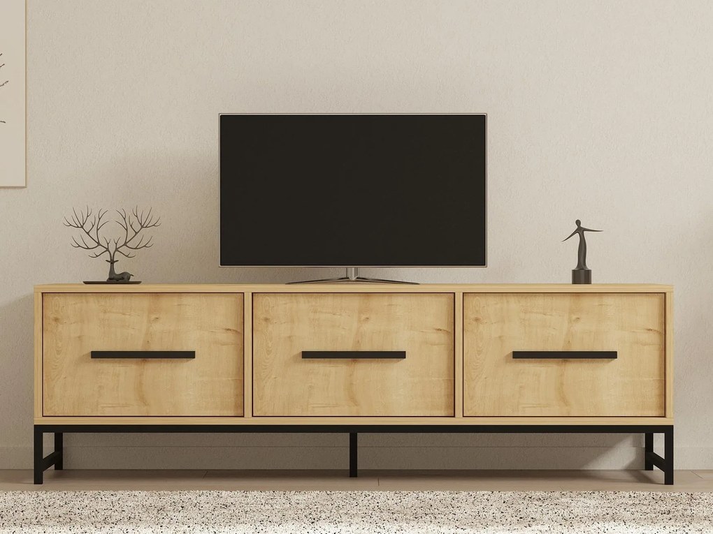 TV stolík/skrinka Babeno (dub zafírový) . Akcia -33%. Vlastná spoľahlivá doprava až k Vám domov. 1095450