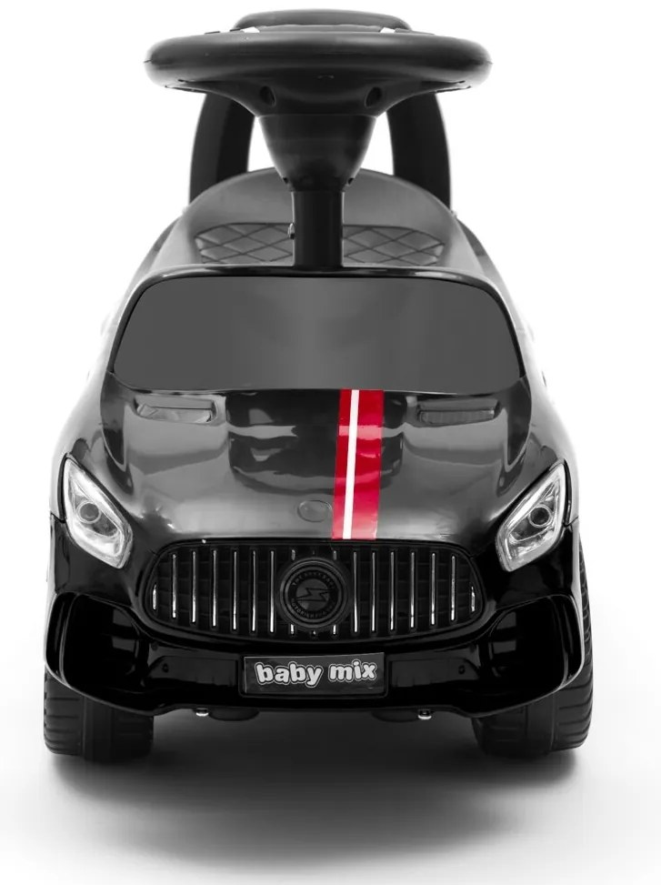 Baby Mix Detská odrážadlo so zvukom Racer, čierna