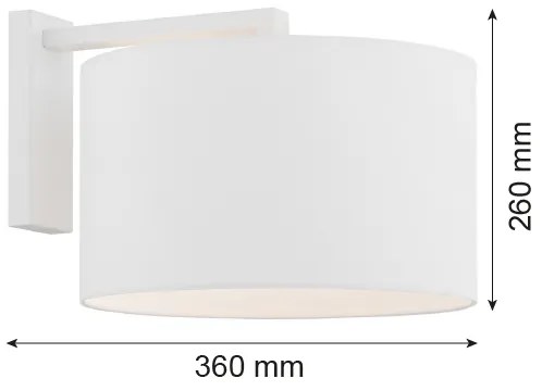 Argon 4294 - Nástenná lampa KARIN 1xE27/15W/230V biela
