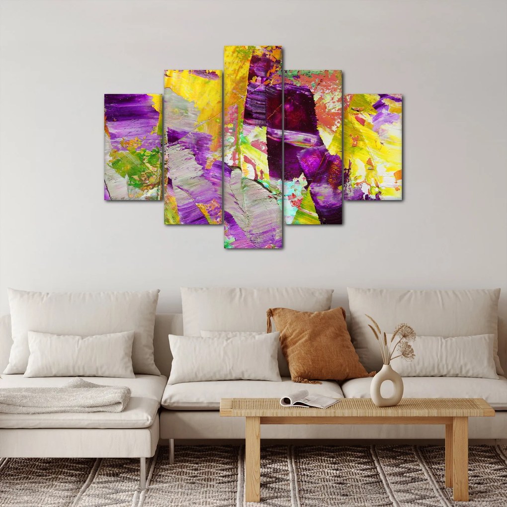 Obraz abstrakcie - maľba (150x105 cm)