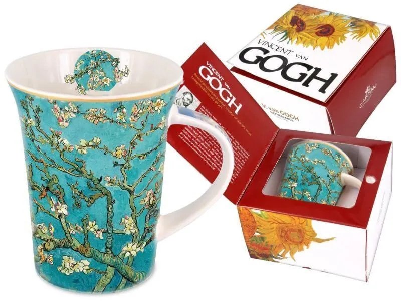 Carmani 8308108 - Hrnček GOGH Kvitnúci mandľovník 350ml