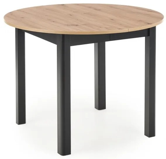 Jedálenský rozkladací stôl Rigo 102/142 cm dub artisan/čierny