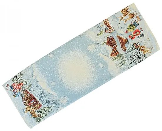 Gobelínový obrus Zimná krajinka 35x100 cm