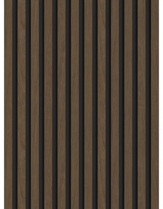 Mexen Lam-B, akustické stenové lamely 275 × 30 cm, HDF doska 4 mm, technická dyha, orech espresso, S100-275307-3015-019