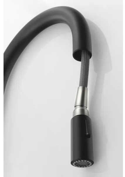 Sapho - Drezová batéria s vyťahovacou sprškou FLAWO matná čierna