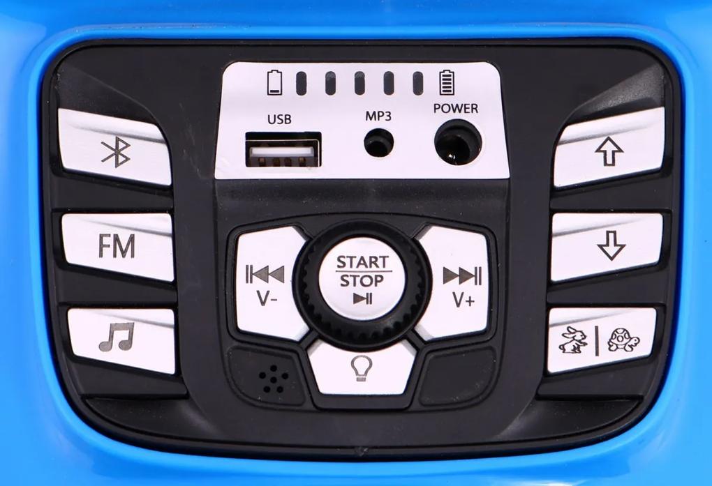RAMIZ Elektrická štvorkolka QUAD SPORT RUN 4x4- modrá + LED + Rádio MP3