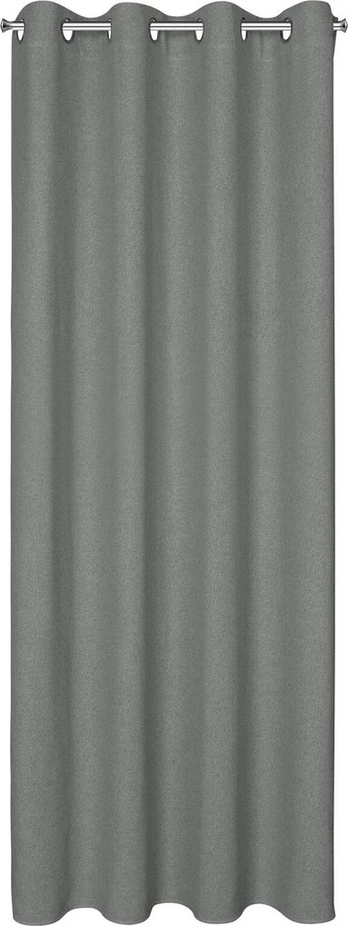 ZÁVES NA KRÚŽKOCH LIDIA 140X250 CM STRIEBORNÁ