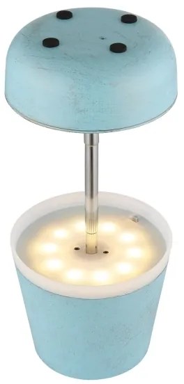 Globo 36638B - LED Solárna lampa 10xLED/0,06W/3V IP44 modrá