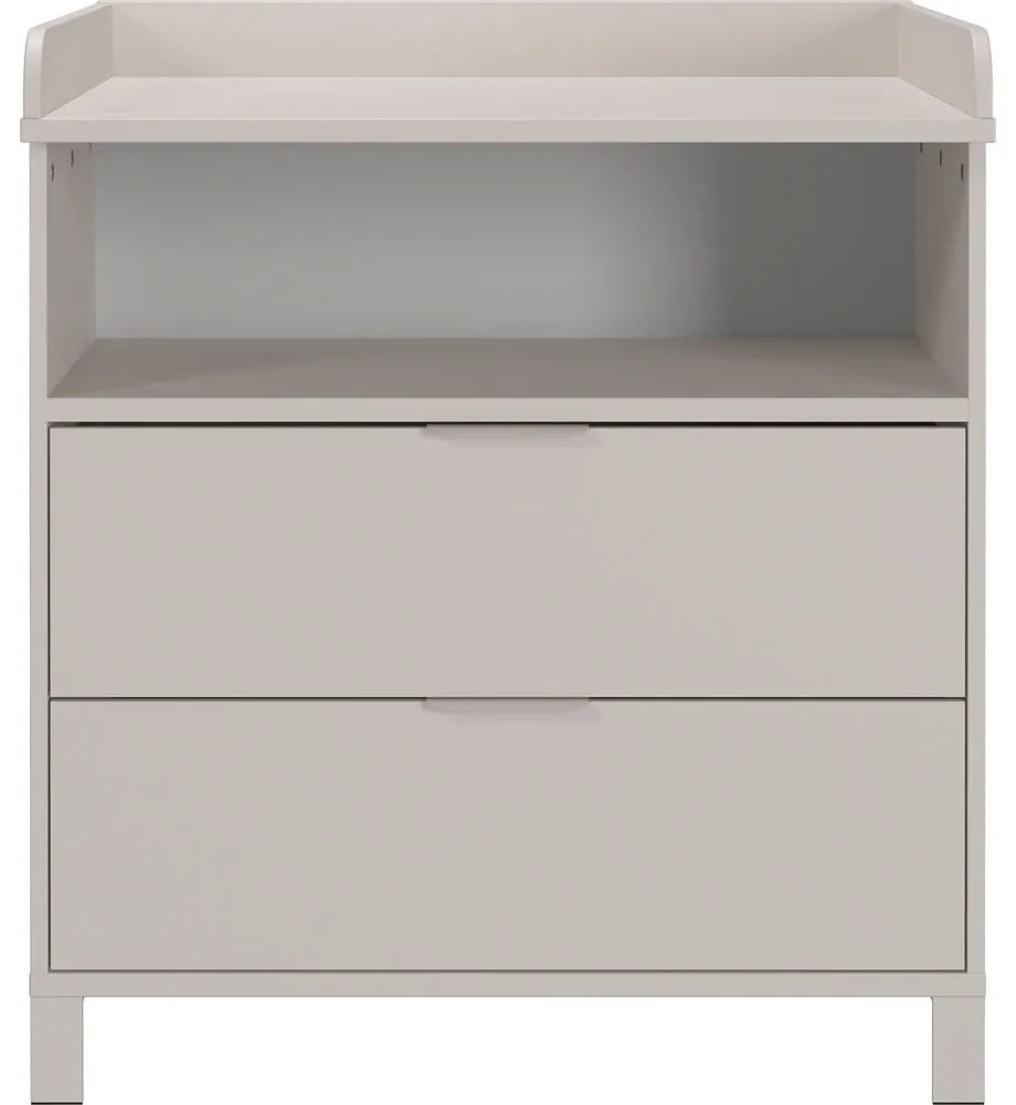 Krémová detská komoda s prebaľovacím pultom 89x102x77 cm Alkmaar – Germania