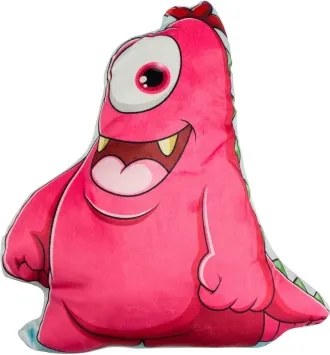 Detský dekoračný vankúš Príšerka, ružová%