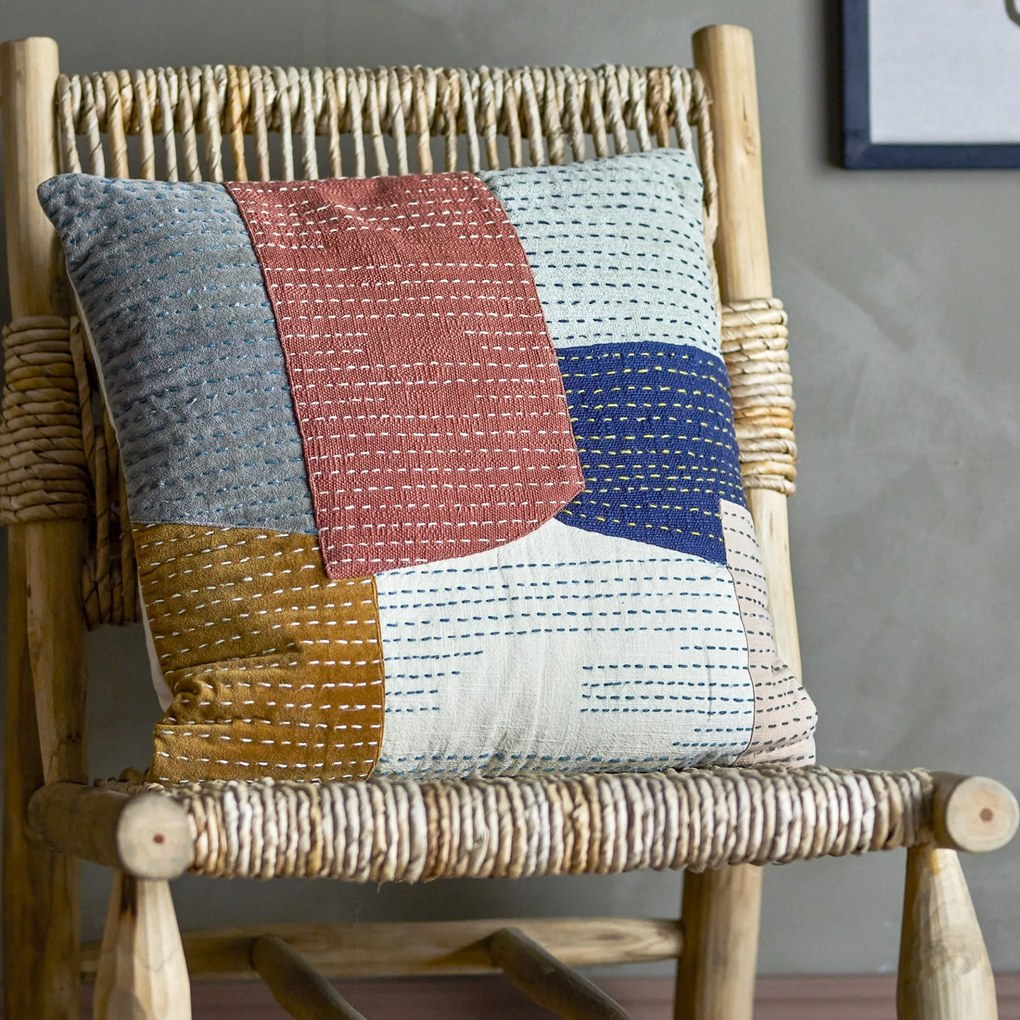 Bloomingville Bavlnený vankúš Montanaro Orange 50 × 50 cm