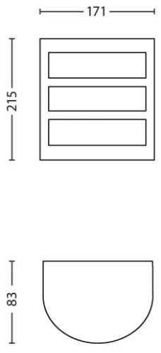 Philips 17323/47/16 - Vonkajšie nástenné svietidlo PYTHON LED/6W/230V IP44