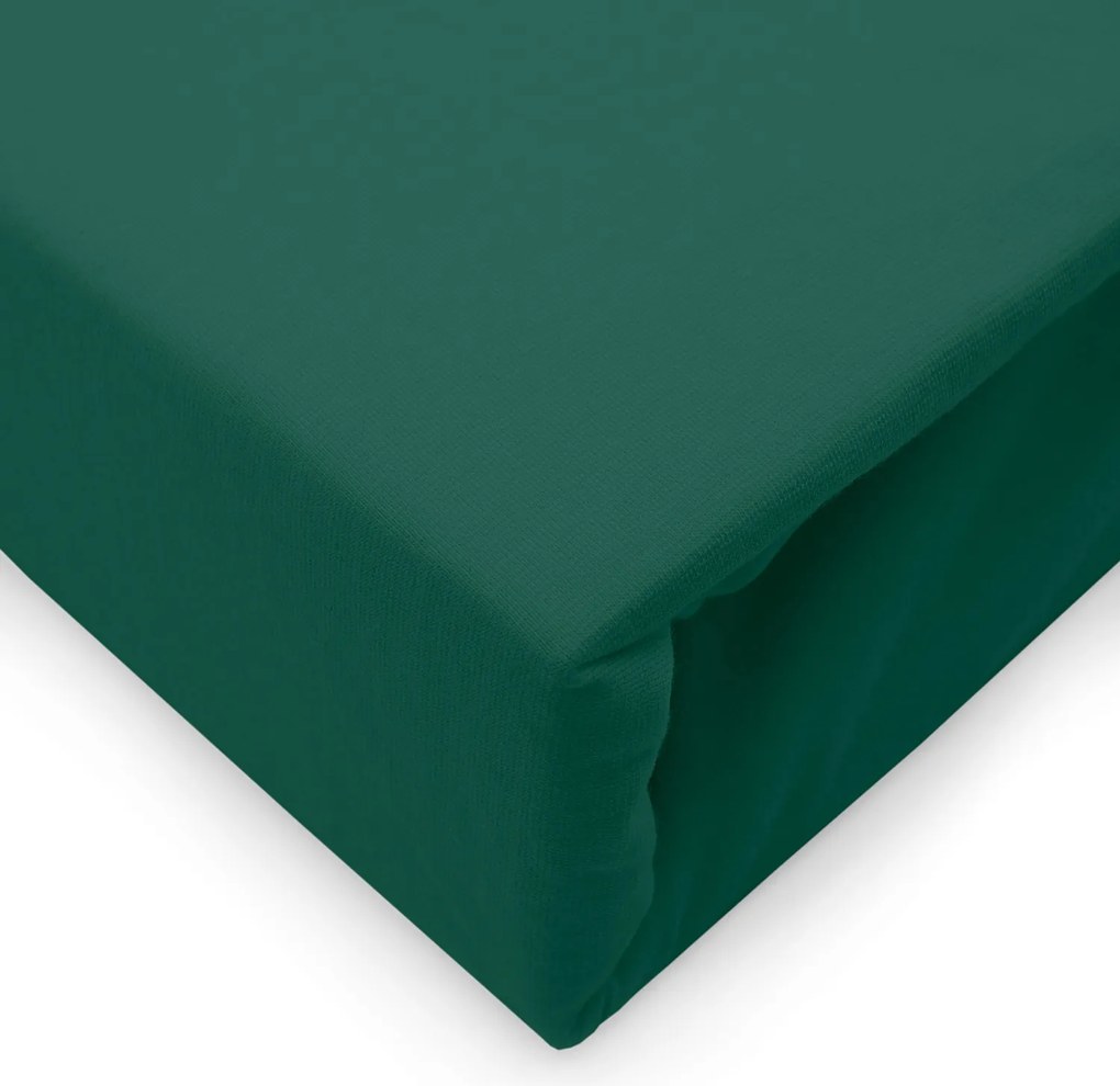 JERSEY PRESTIERADLO 180X200 CM, VÝŠKA 30 CM ZELENÉ