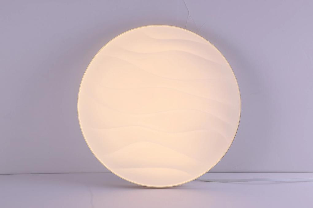 PLX Prisadené stropné LED osvetlenie s hviezdnou oblohou RUMBA, 24W, teplá-studená biela, 38cm, okrúhle
