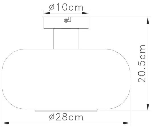 Globo 15566DA - Prisadený luster GIUSEPPE 1xE27/40W/230V pr. 28 cm číra