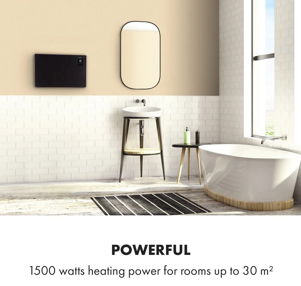 Klarstein Bansin Smart 1500, konvektor, 1500 W, ovládanie cez aplikáciu