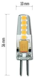EMOS LED žiarovka, G4, 2W, teplá biela