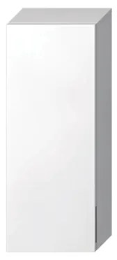 JIKA CUBITO stredná plytká skrinka, pravá 81 x 32 x 15 cm lesklá biela