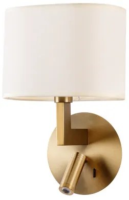 Brilagi - LED Nástenná lampa DAYA 1xE14/40W/230V + LED/3W krémová/zlatá