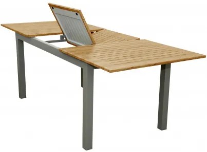 Doppler EXPERT WOOD - záhradný rozkladací hliníkový stôl 150/210 x 90 x 75 cm