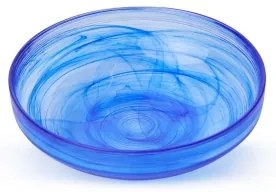 18-dielna jedálenská súprava, modrá/sklo