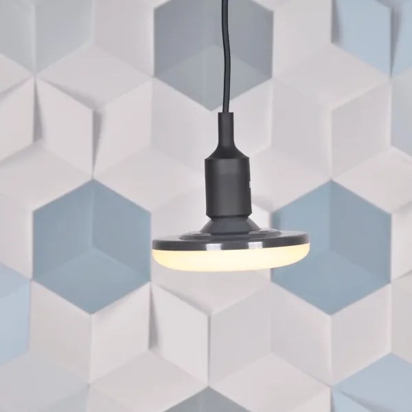 LED Závesné svietidlo KIKI 1xE27/10W/230V čierne