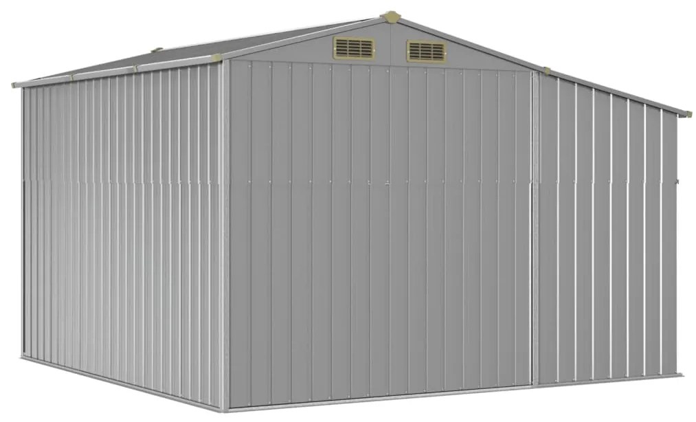 Záhradná kôlňa sivá 277x279x179 cm pozinkovaná oceľ